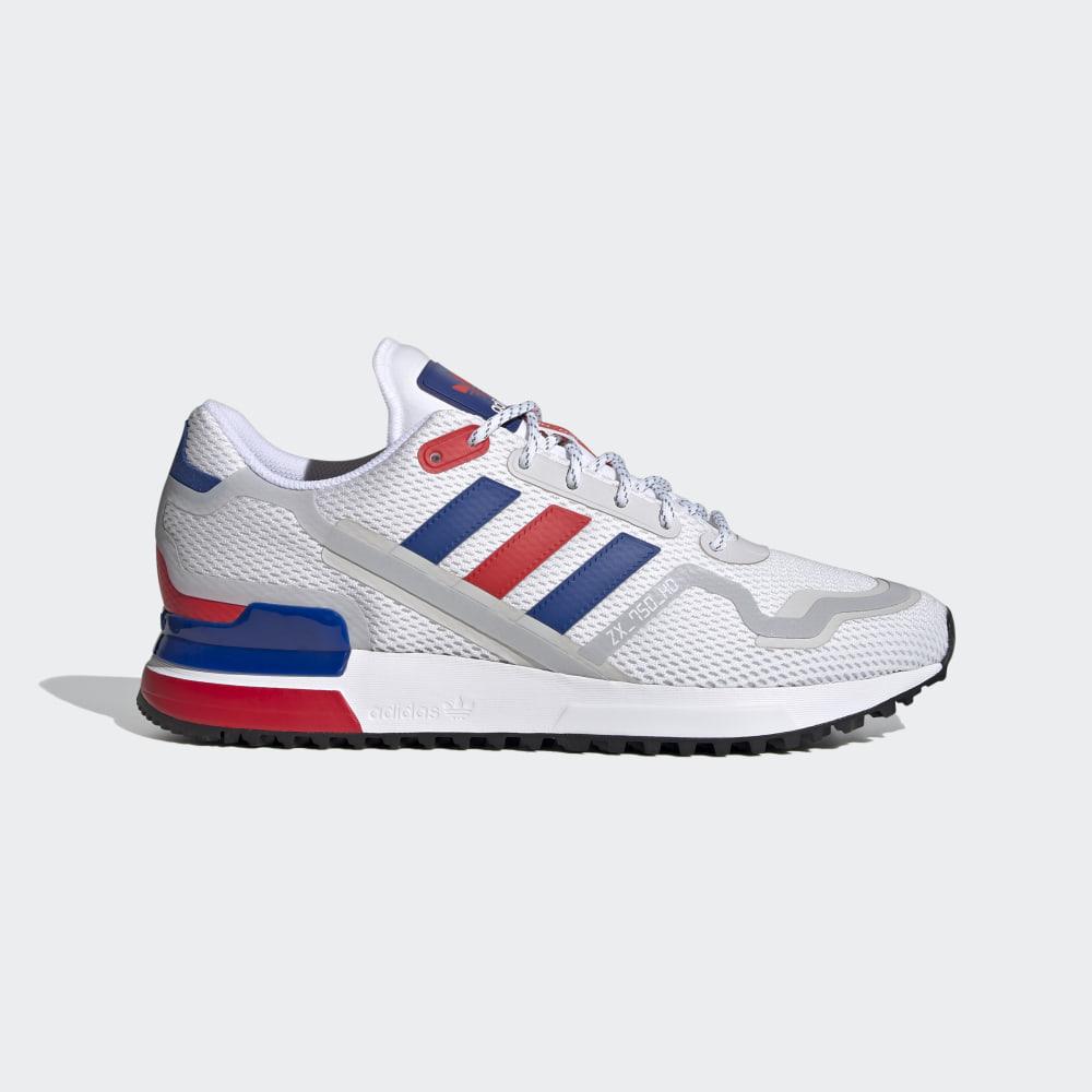 Adidas Men's ZX 750 HD Originals Shoes White/Royal/Red Ireland FX7463